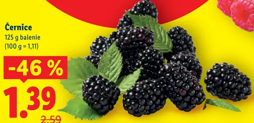 Černice čerstvé ovocie
