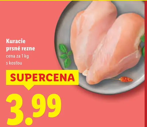 Kuracie prsnè rezne s kosťou