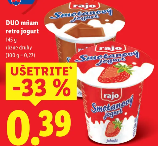 Rajo Smotanový DUO Mňam jogurt Retro
