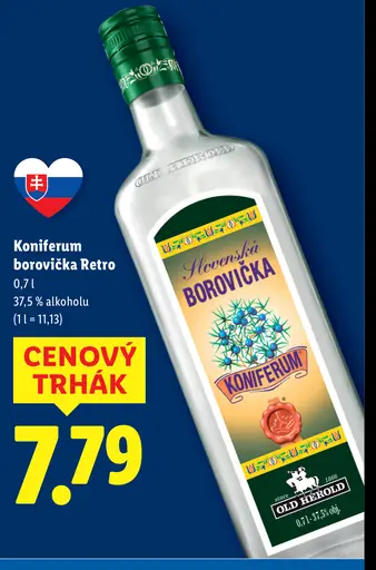 Koniferum borovička Retro liehovina