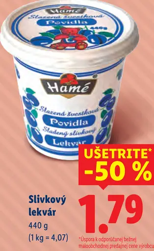 Hamé slivkový lekvár