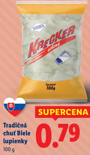 Kavee Křec­ker tradičná chuť biele lupienky