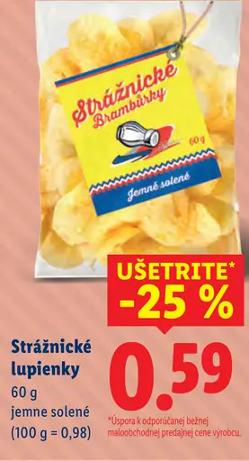 Strážnické brambůrky jemne solené lupienky
