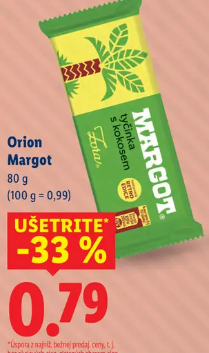 Orion Margot tyčinka s kokosom