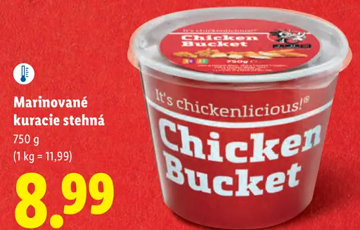 McEnnedy marinované kuracie stehná Chicken Bucket