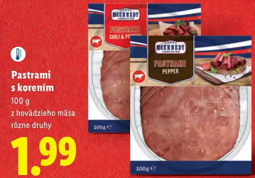 McEnnedy Pastrami s korením z hovädzieho mäsa