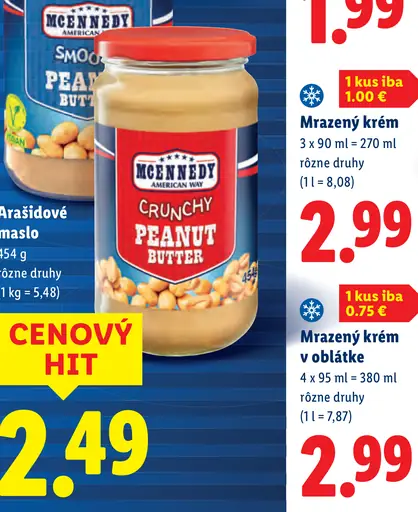 McEnnedy Arašidové maslo crunchy