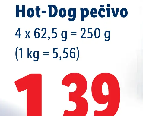 Mcennedy Hot-dog pečivo