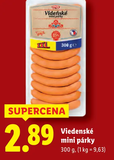 Viedenské mini párky