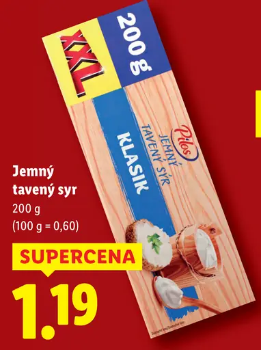 Pilos Jemný tavený syr Klasik