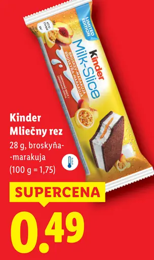 Kinder Mliečny rez