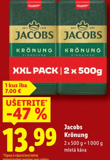 Jacobs Krönung Instantná káva