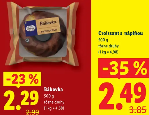 Bábovka rôzne druhy