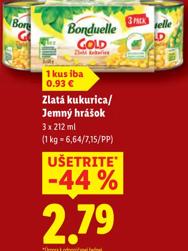 Bonduelle Gold Zlatá kukurica