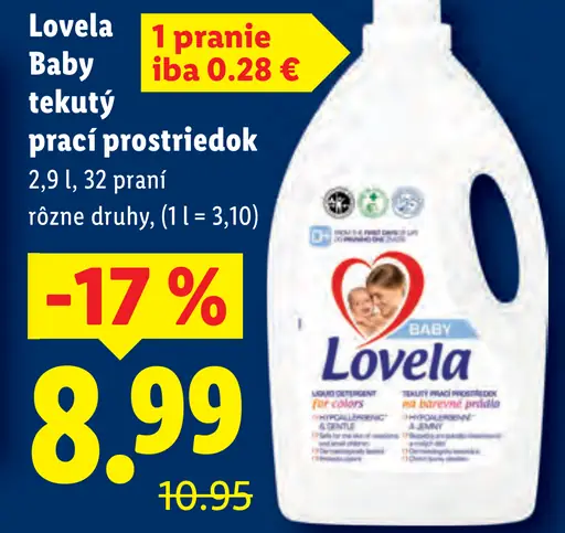 Lovela Baby tekutý prací prostriedok