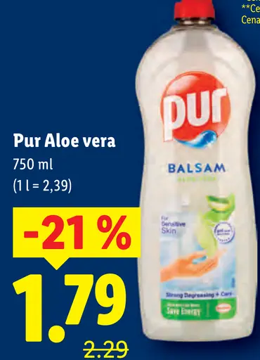 Pur Aloe vera balzam na riad
