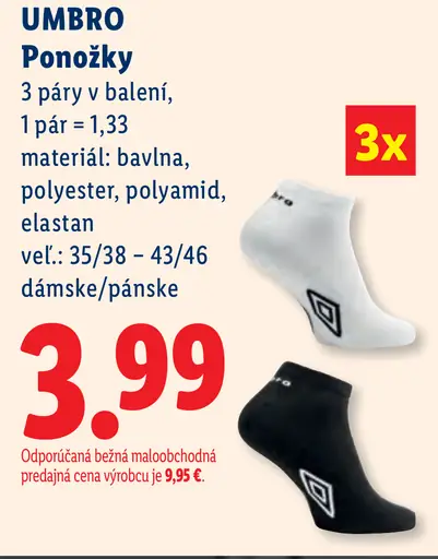 Umbro Ponožky