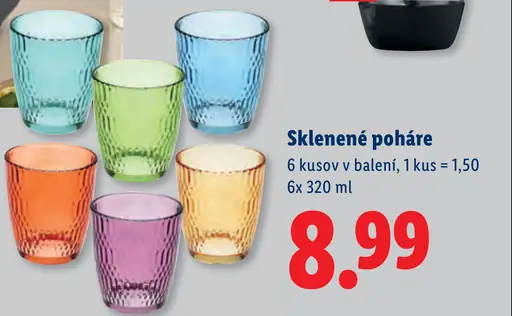 Sklenené poháre