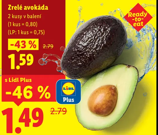 Zrelé avokádo
