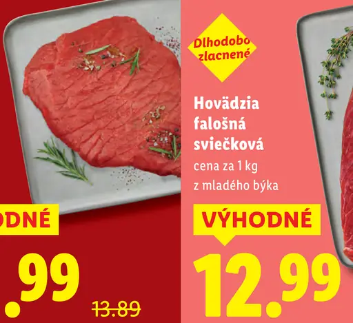 Hovädzia falošná sviečková z mladého býka