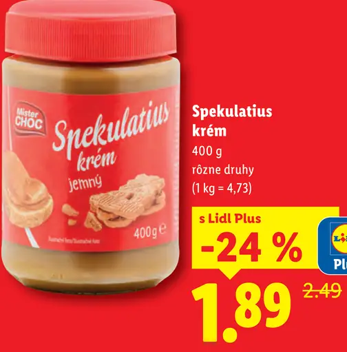 Mister Choc Spekulatius krém jemný