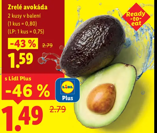 Zrelé avokádo