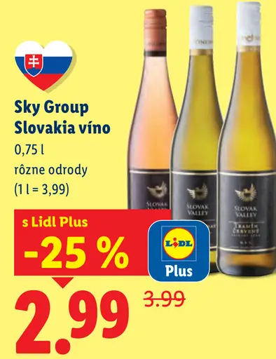 Sky Group Slovakia víno
