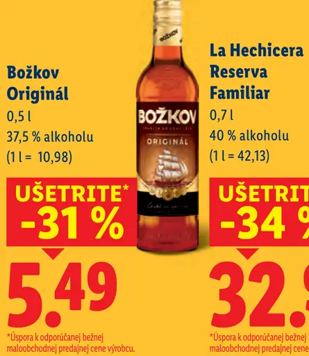 Božkov Originál rumový destilát