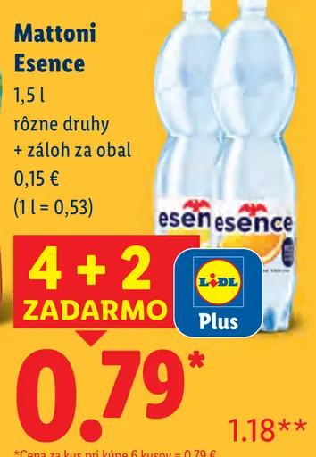 Mattoni Prírodná minerálna voda sýtená