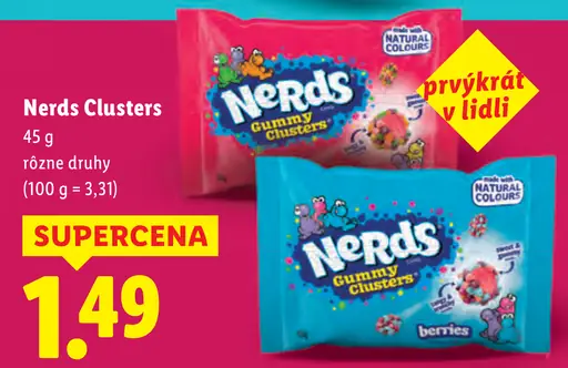 Nerds Clusters cukríky