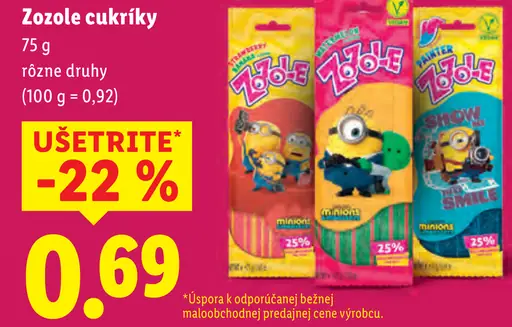 Zozole cukríky