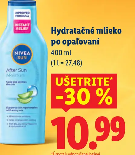 Nivea Sun Hydratačné mlieko po opaľovaní