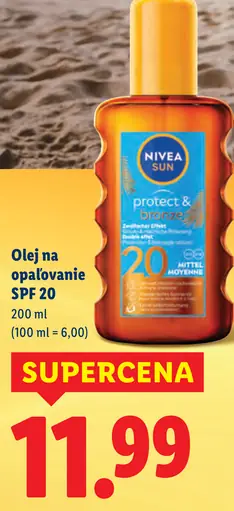 Nivea Sun olej na opaľovanie SPF 20