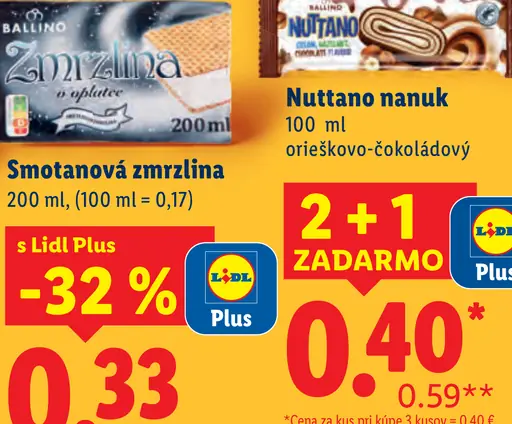 Ballino Smotanová zmrzlina