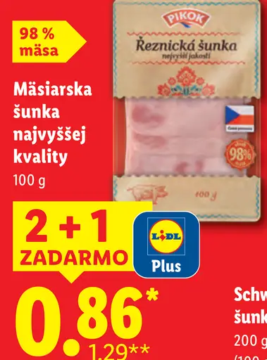 Pikok Mäsiarska šunka najvyššej kvality
