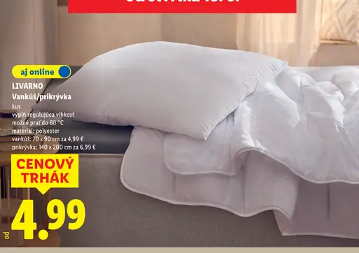 Livarno vankúš alebo prikrývka