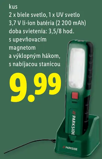 Parkside Univerzálne aku LED svietidlo