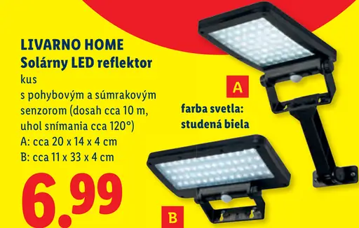 Livarno Home Solárny LED reflektor