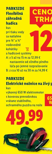 Parkside Elektrické nožnice na živý plot