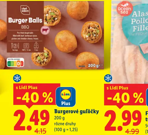 Chef Select Burgerové guľôčky BBQ