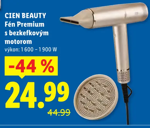 Cien Beauty fén Premium s bezkefovým motorom