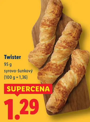 Twister syrovo-šunkový