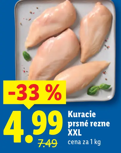 Kuracie prsné rezne XXL