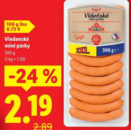 Viedenské mini párky