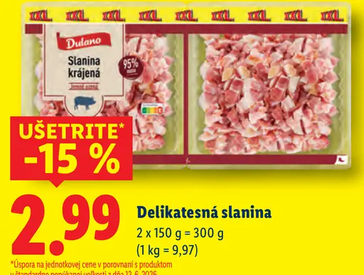 Dulano Delikatesná slanina