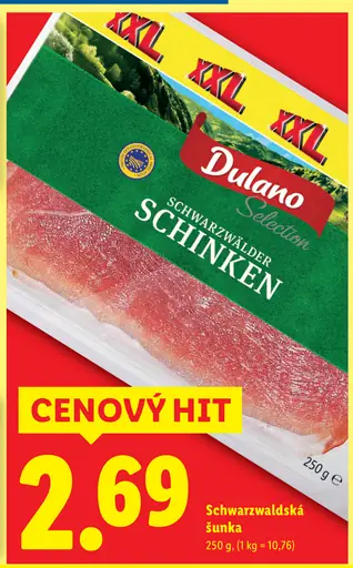 Dulano Schwarzwaldská šunka
