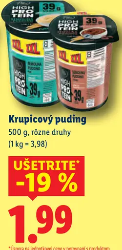 Milbona High Protein proteínový puding