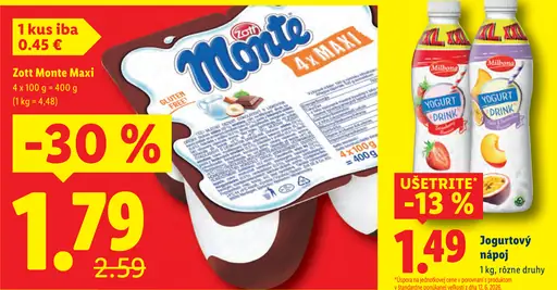 Zott Monte Maxi dezert