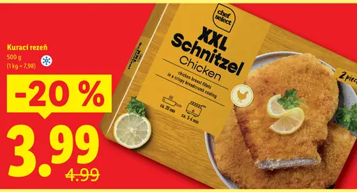 Chef Select Kurací rezeň XXL Schnitzel Chicken