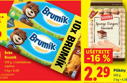 Sondey Sponge Fingers Savoiardi piškóty